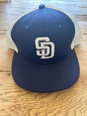 Next Era Navy and White SD Logo Snapback Hat